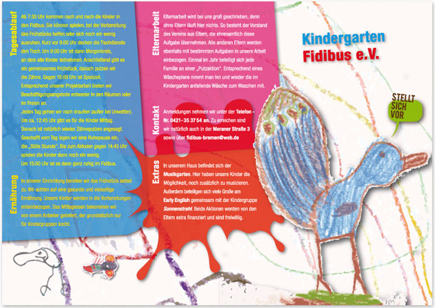 Flyer Kindergarten Fidibus e.V.